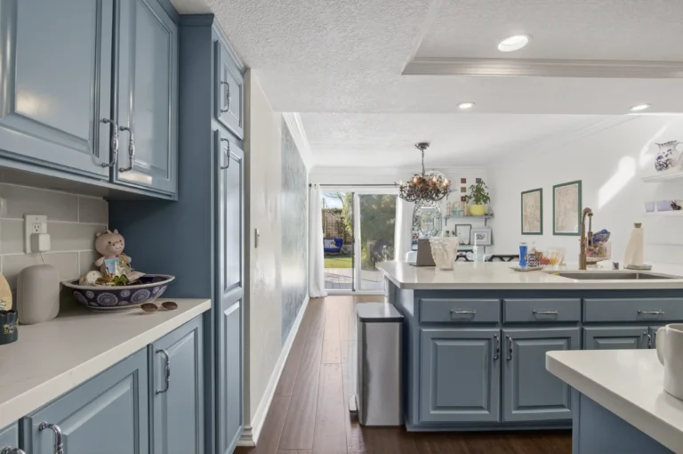 Kitchen emphasizing abundant cabinet storage and generous workspace