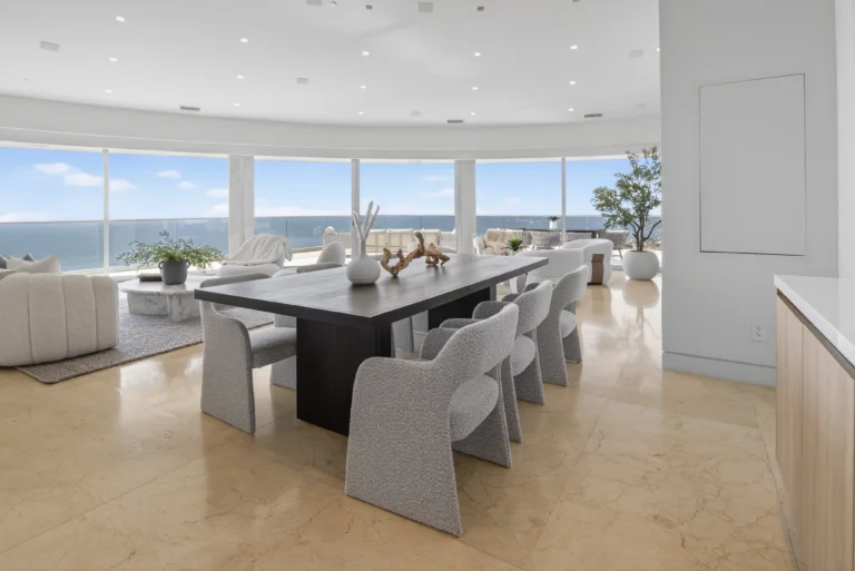 Dining area with ocean view