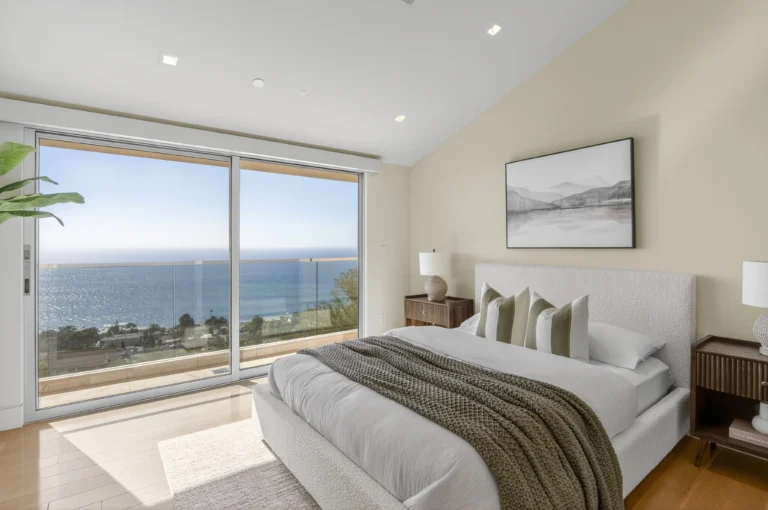 guest bedroom with ocean view