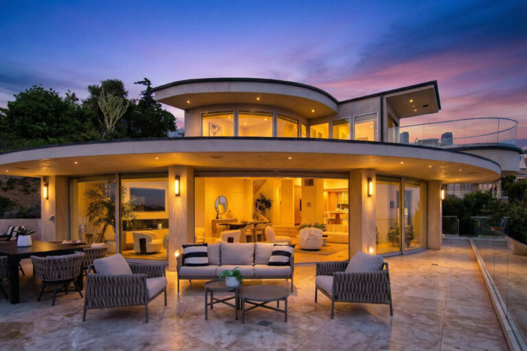 Twilight view house exterior
